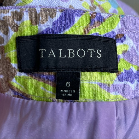 •Talbots• Floral Lined Pencil Skirt - Size 6 - Picture 2 of 10